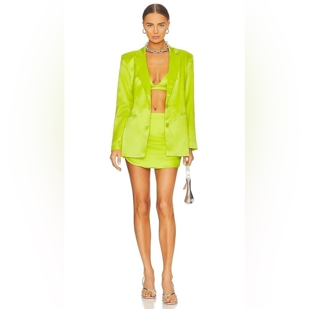 SER.O.YA Doral Bralette In Neon Lime - Picture 3 of 6